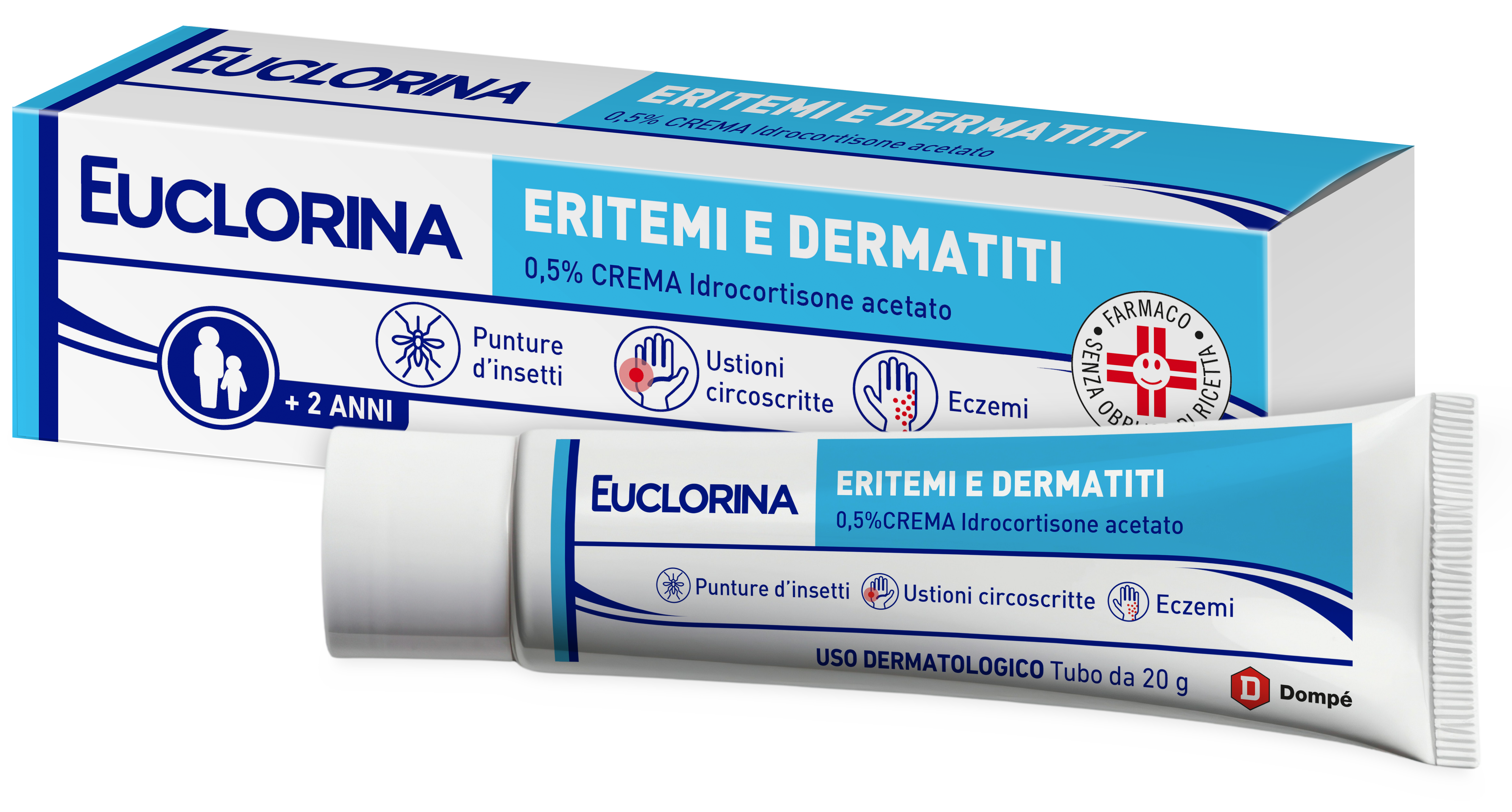 EUCLORINA ERITEMI*CR 20G 0,5% - Farmacia Nuova Dr.ssa Gabriella Catellani