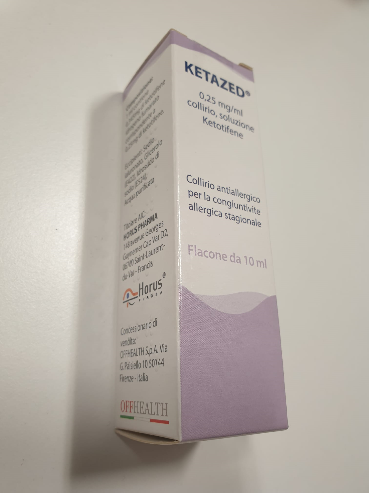 KETAZED*COLL FL 10ML 0,25MG/ML - Farmacia Nuova Dr.ssa Gabriella Catellani