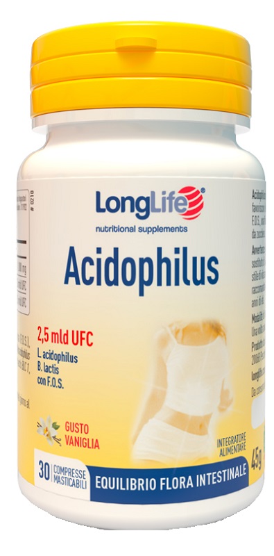 LONGLIFE ACIDOPHILUS 30 COMPRESSE MASTICABILI - Farmacia Nuova Dr.ssa Gabriella Catellani