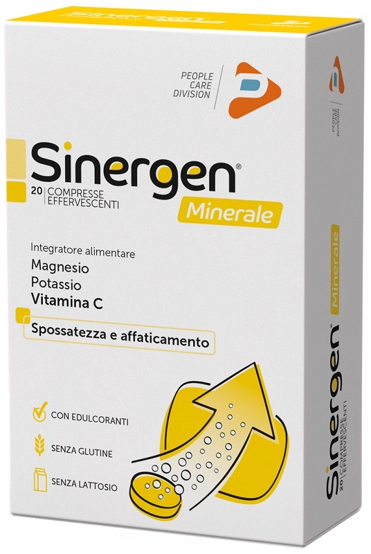 SINERGEN MINERALE LIMONE 20 COMPRESSE EFFERVESCENTI - Farmacia Nuova Dr.ssa Gabriella Catellani
