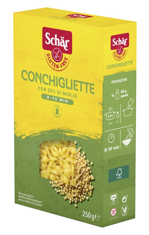 SCHAR CONCHIGLIETTE 250 G - Farmacia Nuova Dr.ssa Gabriella Catellani