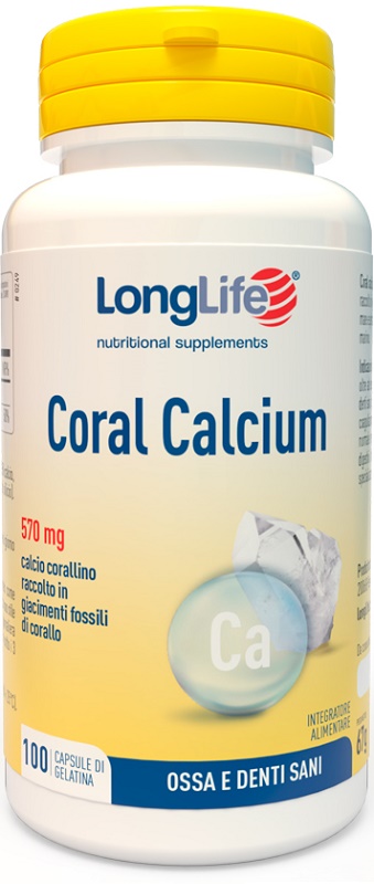 LONGLIFE CORAL CALCIUM 100 CAPSULE DI GELATINA - Farmacia Nuova Dr.ssa Gabriella Catellani