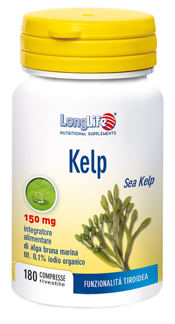 LONGLIFE KELP ALGA BRUNA 180 COMPRESSE - Farmacia Nuova Dr.ssa Gabriella Catellani