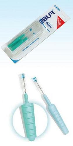 EBUR SCOVOLINO MEDIO CON MANICO IN ASTUCCIO TASCABILE 5 PEZZI - Farmacia Nuova Dr.ssa Gabriella Catellani