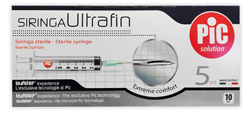 SIRINGA PIC ULTRAFINE 5 ML AGO 14 10 PEZZI - Farmacia Nuova Dr.ssa Gabriella Catellani