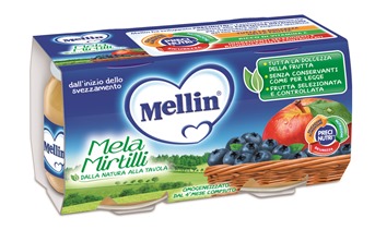 MELLIN OMOGENEIZZATO MELA MIRTILLO 100 G 2 PEZZI - Farmacia Nuova Dr.ssa Gabriella Catellani