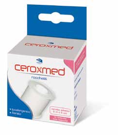 CEROTTO ADESIVO IN ROCCHETTO CEROXMED IN TESSUTO NON TESSUTO AERATO IPOALLERGENICO BIANCO 500X5 CM 1 PEZZO - Farmacia Nuova Dr.ssa Gabriella Catellani
