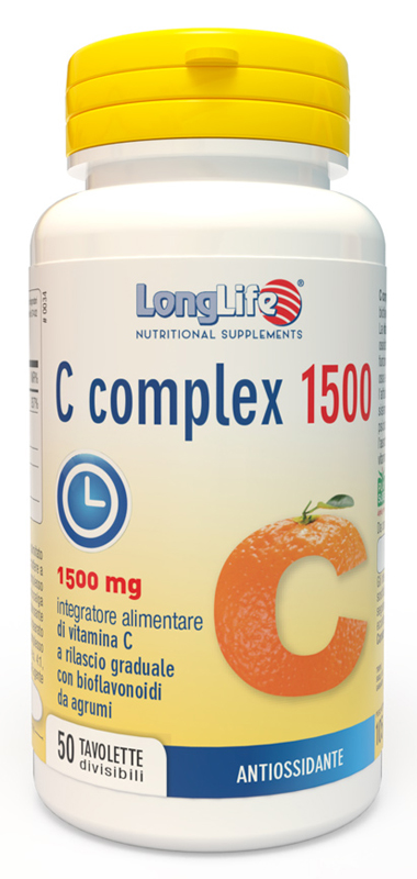 LONGLIFE C COMPLEX 1500 T/R 50 TAVOLETTE DIVISIBILI - Farmacia Nuova Dr.ssa Gabriella Catellani