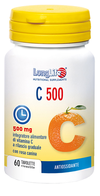 LONGLIFE C 500 T/R 60 TAVOLETTE RIVESTITE - Farmacia Nuova Dr.ssa Gabriella Catellani