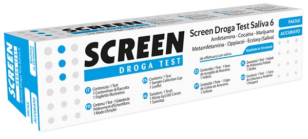 SCREEN DROGA TEST SALIVA 6 DROGHE - Farmacia Nuova Dr.ssa Gabriella Catellani