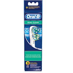 ORALB DUAL CLEAN EB417 TESTINE SPAZZOLINO ELETTRICO 3 PEZZI - Farmacia Nuova Dr.ssa Gabriella Catellani