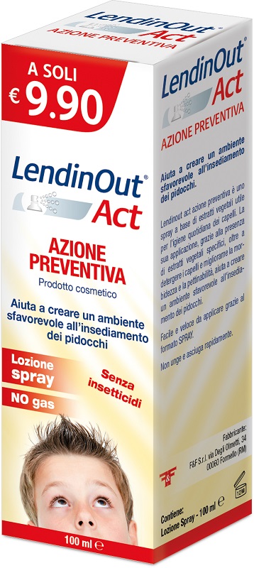 LENDINOUT ACT AZIONE PREVENTIVA SPRAY 100 ML - Farmacia Nuova Dr.ssa Gabriella Catellani