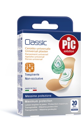 CEROTTO PIC CLASSIC 19X72 MM ANTIBATTERICO 20 PEZZI - Farmacia Nuova Dr.ssa Gabriella Catellani