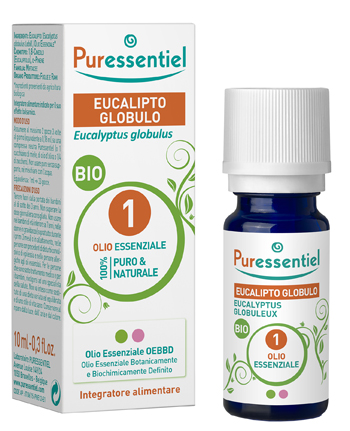 PURESSENTIEL EUCALIPTO GLOBULO OLIO ESSENZIALE BIO 10 ML - Farmacia Nuova Dr.ssa Gabriella Catellani