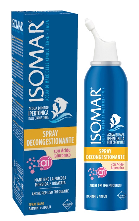 ISOMAR SPRAY DECONGESTIONANTE ACIDO IALURONICO 100 ML - Farmacia Nuova Dr.ssa Gabriella Catellani
