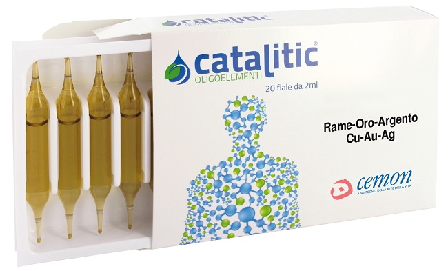 CATALITIC OLIGOELEMENTI RAME ORO ARGENTO CU-AU-AG 20 AMPOLLE - Farmacia Nuova Dr.ssa Gabriella Catellani