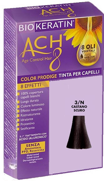 BIOKERATIN ACH8 COLOR PRODIGE 3/N CASTANO SCURO - Farmacia Nuova Dr.ssa Gabriella Catellani