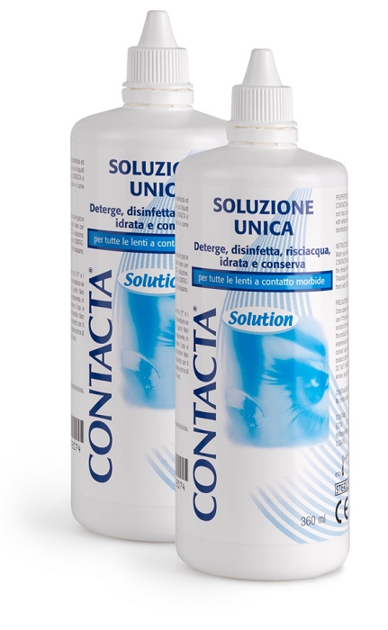 SOLUZIONE PER LENTI A CONTATTO CONTACTA 2 PEZZI 360 ML - Farmacia Nuova Dr.ssa Gabriella Catellani