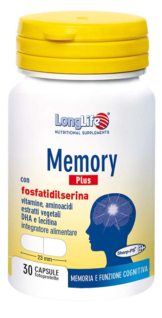LONGLIFE MEMORY PLUS 30 CAPSULE FOTOPROTETTE - Farmacia Nuova Dr.ssa Gabriella Catellani