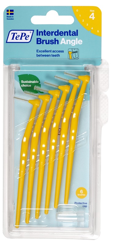 TEPE ANGLE SCOVOLINO GIALLO 0,7MM 6 PEZZI - Farmacia Nuova Dr.ssa Gabriella Catellani