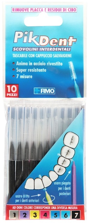 PIKDENT STUZZICOLINO 7 NERO 10 PEZZI - Farmacia Nuova Dr.ssa Gabriella Catellani