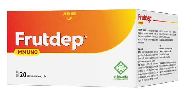 FRUTDEP IMMUNO 20 FLACONCINI 10 ML - Farmacia Nuova Dr.ssa Gabriella Catellani