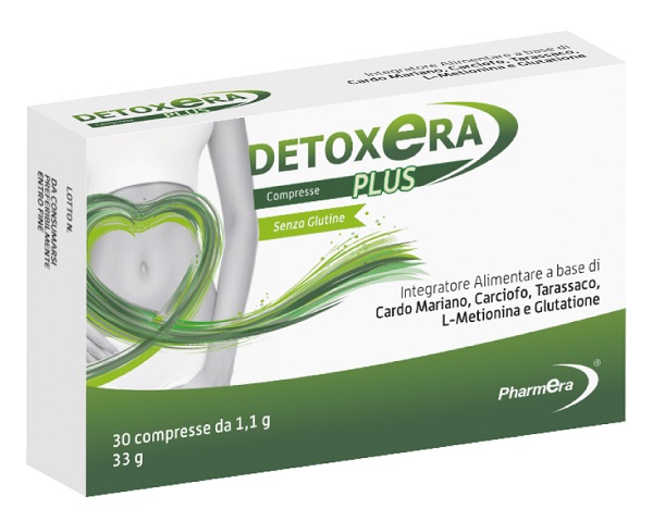 DETOXERA PLUS INTEGRATORE ALIMENTARE PER STIPSI E TRANSITO INTESTINALE 30 COMPRESSE - Farmacia Nuova Dr.ssa Gabriella Catellani