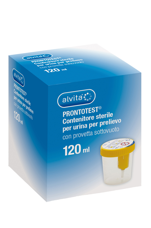CONTENITORE URINE ALVITA PRONTOTEST PRELIEVO SOTTOVUOTO 120 ML 1 PEZZO - Farmacia Nuova Dr.ssa Gabriella Catellani