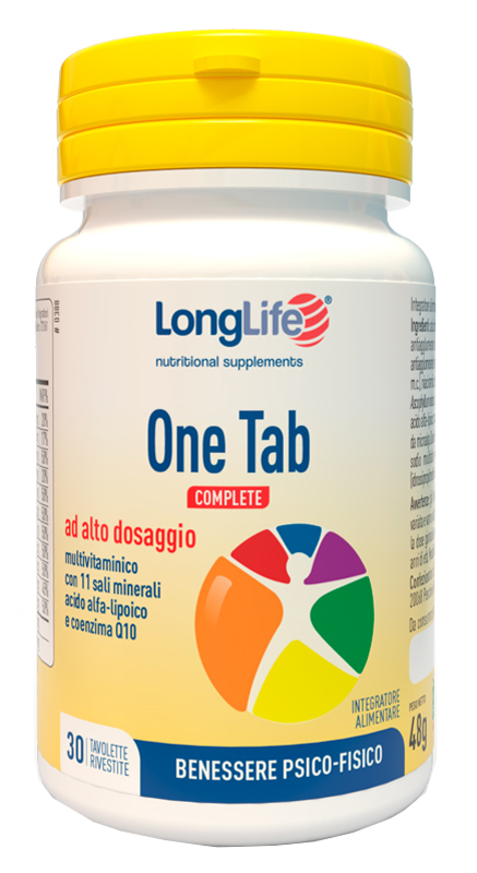 LONGLIFE ONE TAB COMPLETE 30 TAVOLETTE RIVESTITE - Farmacia Nuova Dr.ssa Gabriella Catellani