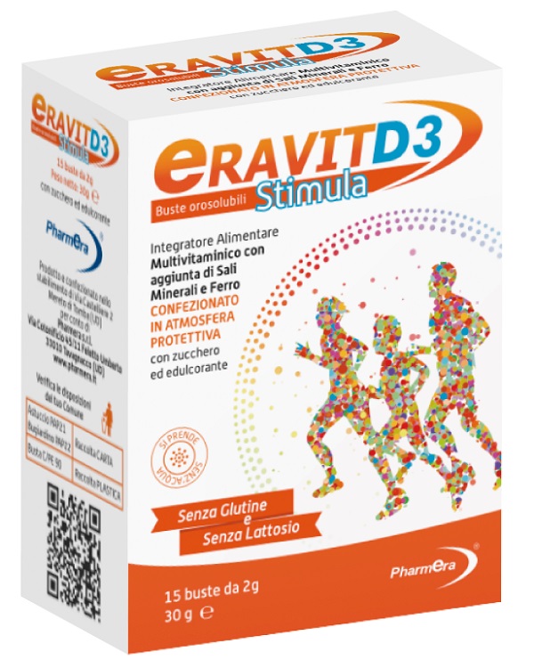 ERAVIT D3 STIMULA 15 BUSTINE STICK PACK 2 G - Farmacia Nuova Dr.ssa Gabriella Catellani