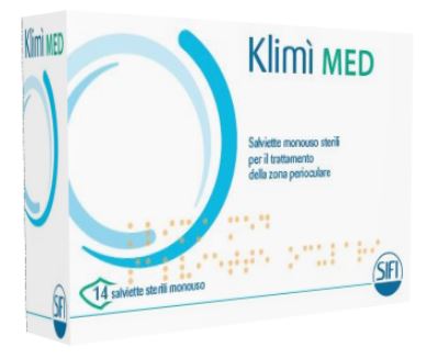 KLIMI' MED 14 SALVIETTINE DETERGENTI MONOUSO STERILI PER L'IGIENE OCULARE - Farmacia Nuova Dr.ssa Gabriella Catellani