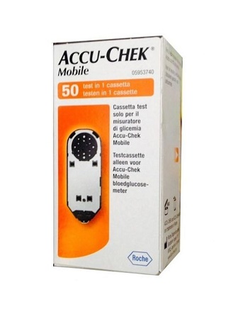 STRISCE MISURAZIONE GLICEMIA ACCU-CHEK MOBILE 50 TEST MIC 2 - Farmacia Nuova Dr.ssa Gabriella Catellani