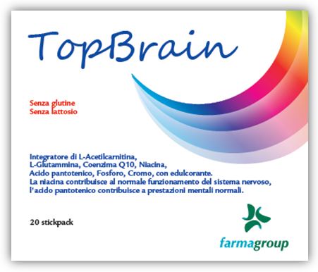 TOPBRAIN 20 STICK 4,5 G - Farmacia Nuova Dr.ssa Gabriella Catellani