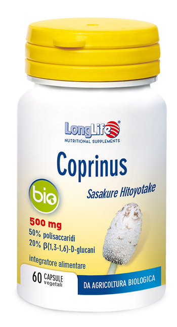 LONGLIFE COPRINUS BIO 60 CAPSULE VEGETALI - Farmacia Nuova Dr.ssa Gabriella Catellani