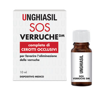 DISPOSITIVO MEDICO PER VERRUCHE IN FLACONE CON PENNELLINO 10 ML + 9 CEROTTI COPRIVERRUCA - Farmacia Nuova Dr.ssa Gabriella Catellani