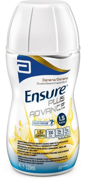 ENSURE PLUS ADVANCE BANANA 4 BOTTIGLIE DA 220 ML - Farmacia Nuova Dr.ssa Gabriella Catellani