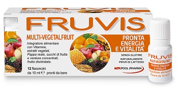 FRUVIS MULTI-VEGETALFRUIT PRONTA ENERGIA E VITALITA' 12 FLA CONCINI DA 10 ML - Farmacia Nuova Dr.ssa Gabriella Catellani