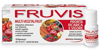 FRUVIS MULTI-VEGETALFRUIT PRONTA RICARICA E VIGORE 12 FLACONCINI DA 10 ML - Farmacia Nuova Dr.ssa Gabriella Catellani