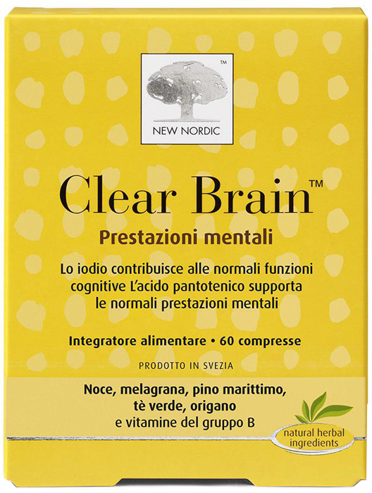 CLEAR BRAIN 60 COMPRESSE - Farmacia Nuova Dr.ssa Gabriella Catellani