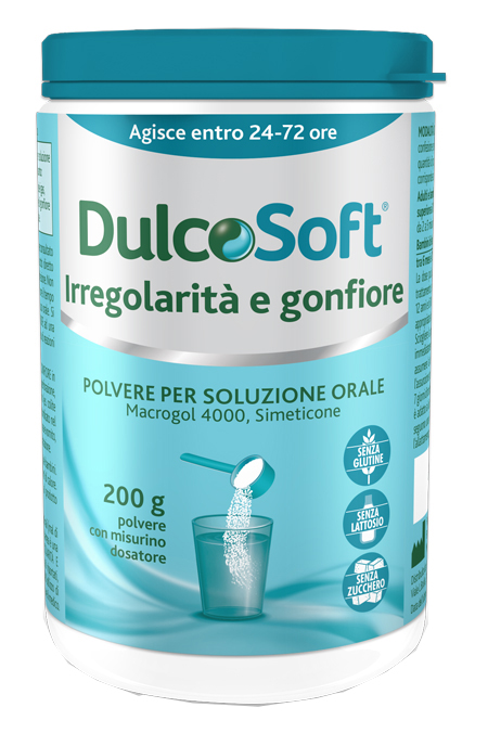 DULCOSOFT IRREGOLARITA' E GONFIORE POLVERE SOLUBILE 200 G - Farmacia Nuova Dr.ssa Gabriella Catellani