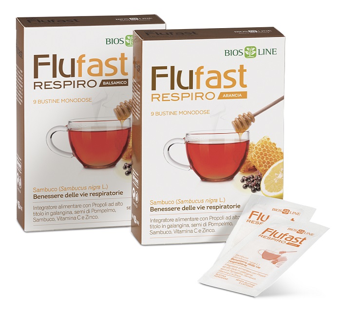 APIX PROPOLI FLUFAST RESPIRO ARANCIA 9 BUSTE BIOSLINE - Farmacia Nuova Dr.ssa Gabriella Catellani