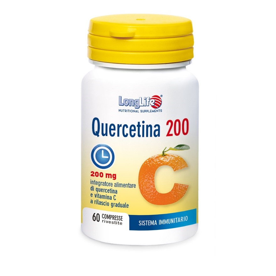 LONGLIFE QUERCETINA 200 60 COMPRESSE RIVESTITE - Farmacia Nuova Dr.ssa Gabriella Catellani