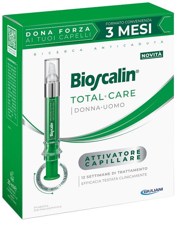 BIOSCALIN TOTAL CARE ATTIVATORE CAPILLARE 2 APPLICATORI MULTIDOSE X 10 ML - Farmacia Nuova Dr.ssa Gabriella Catellani