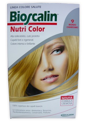 BIOSCALIN NUTRI COLOR 9 BIONDO CHIARISSIMO SINCROB 124 ML - Farmacia Nuova Dr.ssa Gabriella Catellani