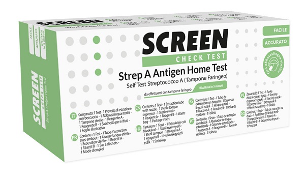 STREP A ANTIGEN HOME TEST DETERMINAZIONE QUALITATIVA ANTIGENI STREPTOCOCCO A DA TAMPONE FARINGEO 2 PEZZI - Farmacia Nuova Dr.ssa Gabriella Catellani