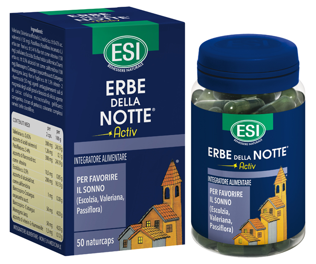 ESI ERBE DELLA NOTTE ACTIV 50 CAPSULE - Farmacia Nuova Dr.ssa Gabriella Catellani