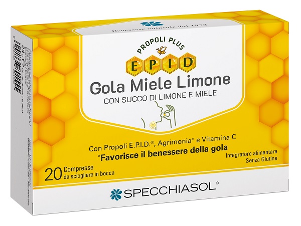 EPID GOLA MIELE LIMONE 20 COMPRESSE - Farmacia Nuova Dr.ssa Gabriella Catellani