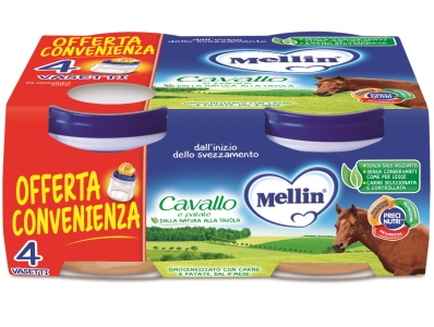 MELLIN OMOGENEIZZATO CAVALLO 4 X 80 G - Farmacia Nuova Dr.ssa Gabriella Catellani