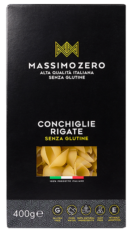 MASSIMO ZERO CONCHIGLIE RIGATE 400 G - Farmacia Nuova Dr.ssa Gabriella Catellani