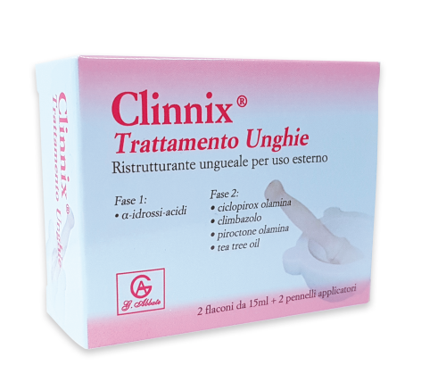 CLINNIX TRATTAMENTO UNGHIE 2 FLACONI 15 ML + 2 PENNELLI APPLICATORI - Farmacia Nuova Dr.ssa Gabriella Catellani
